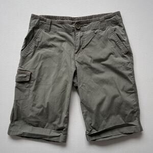 Vtg Y2K DKNY Sage Khaki Low Rise Utility Capri Shorts / Dune Desert Minimal